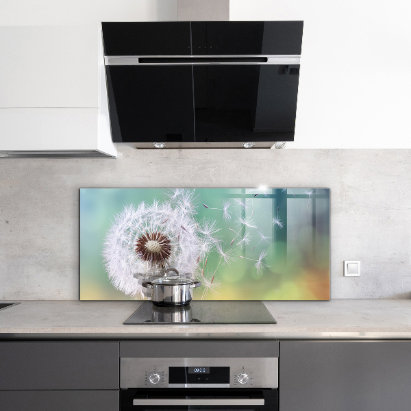 Pannello paraschizzi cucina Dente di leone dente di leone nel vento