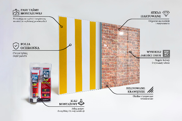 Pannello paraschizzi cucina Struttura del muro di mattoni