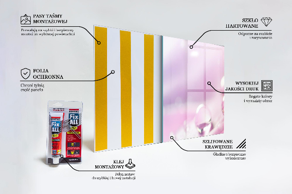 Pannello retrocucina Gocce di rugiada su un fiore rosa