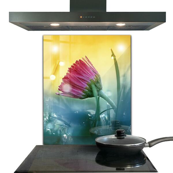 Pannello retrocucina Delicata margherita nel prato