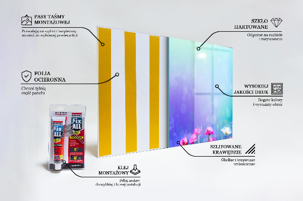 Pannello retrocucina Prato colorato