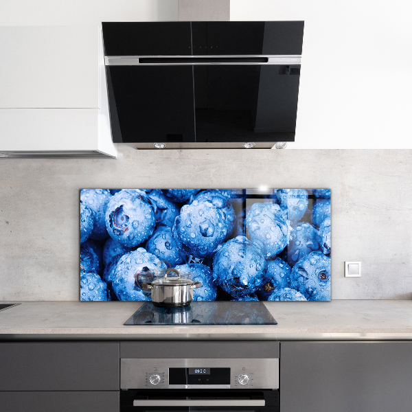 Pannello paraschizzi cucina Bacche di mirtilli maturi