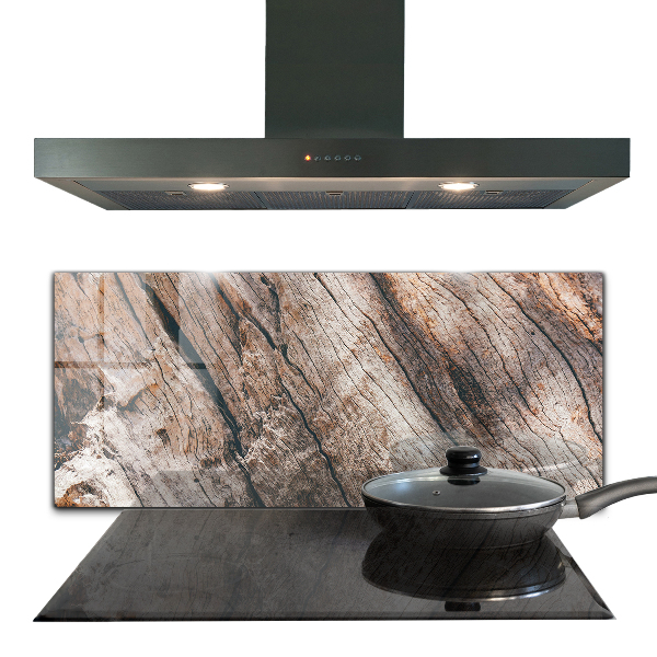 Pannello paraschizzi cucina Struttura del tronco della corteccia di albero