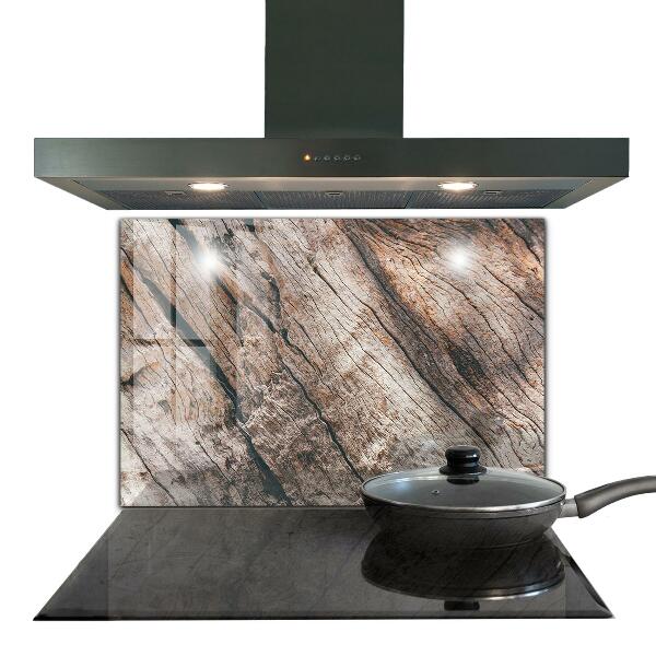 Pannello paraschizzi cucina Struttura del tronco della corteccia di albero