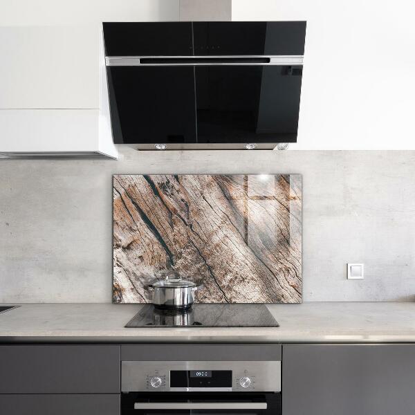 Pannello paraschizzi cucina Struttura del tronco della corteccia di albero