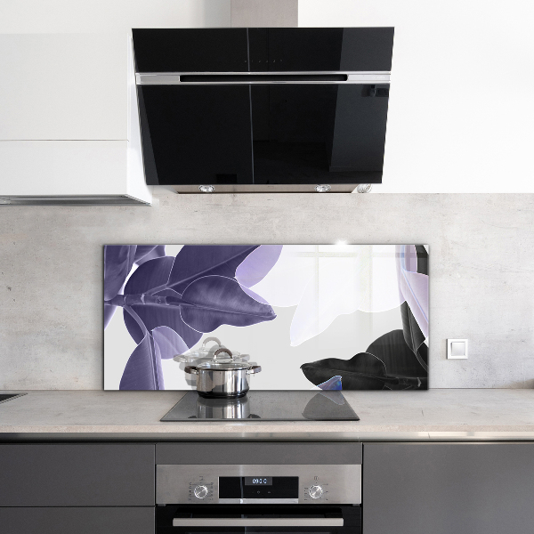 Pannello retrocucina Illustrazione di foglie esotiche