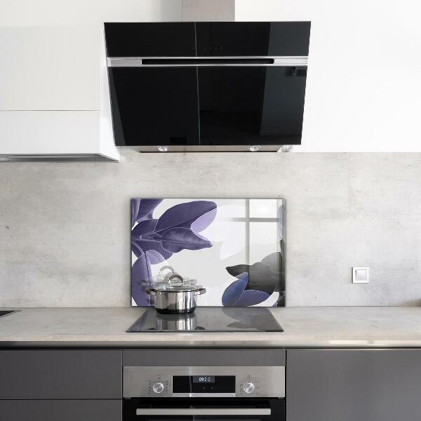 Pannello retrocucina Illustrazione di foglie esotiche