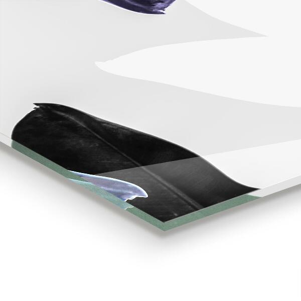 Pannello retrocucina Illustrazione di foglie esotiche