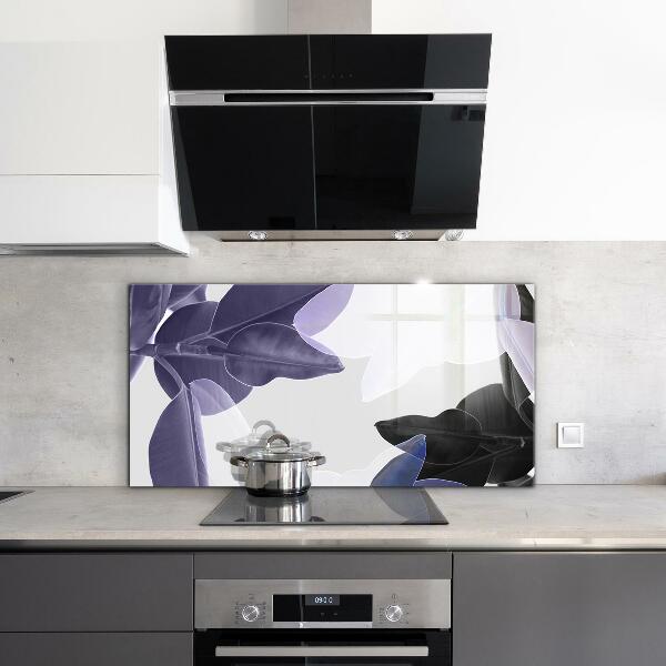 Pannello retrocucina Illustrazione di foglie esotiche