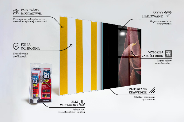 Pannello retrocucina Elegante foglia delicata