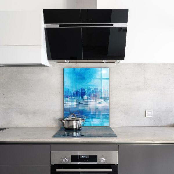 Pannello rivestimento parete cucina Panorama di manhattan new york