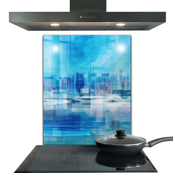 Pannello rivestimento parete cucina Panorama di manhattan new york