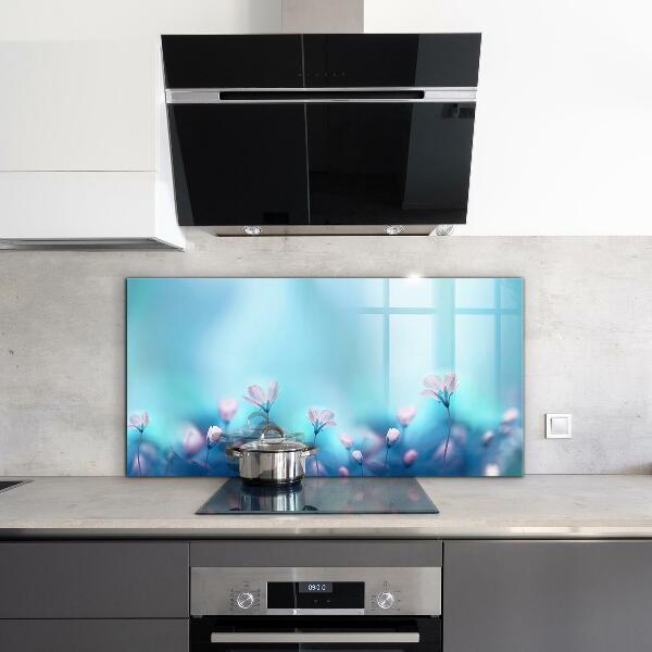 Pannello retrocucina Fiori dietro la nebbia mattutina