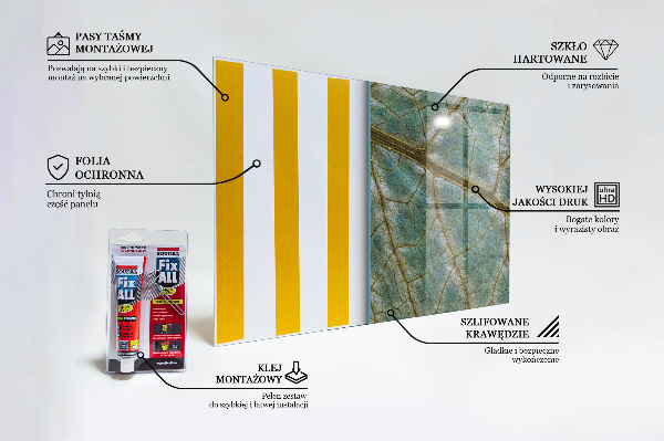 Pannello retrocucina Trama delle foglie