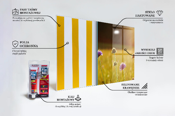 Pannello retrocucina Prato fiorito estivo