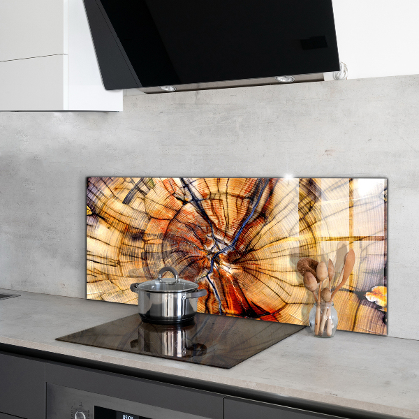 Pannello retrocucina Grani di legno naturale