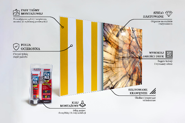 Pannello retrocucina Grani di legno naturale