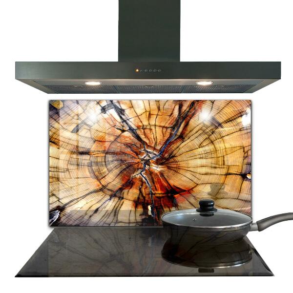 Pannello retrocucina Grani di legno naturale