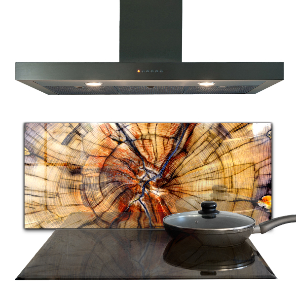 Pannello retrocucina Grani di legno naturale