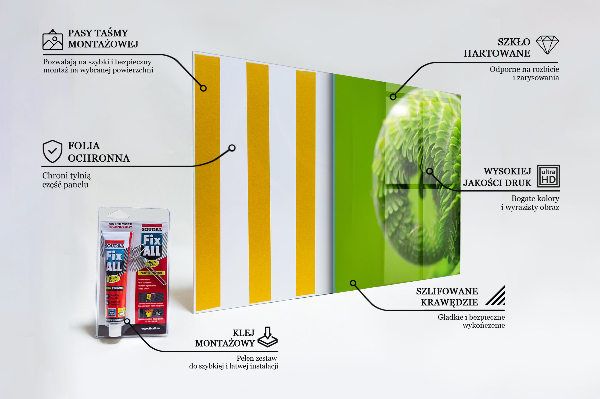 Pannello retrocucina Foglia di felce verde