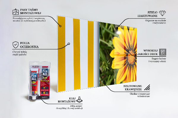 Pannello retrocucina Fiore giallo nel prato