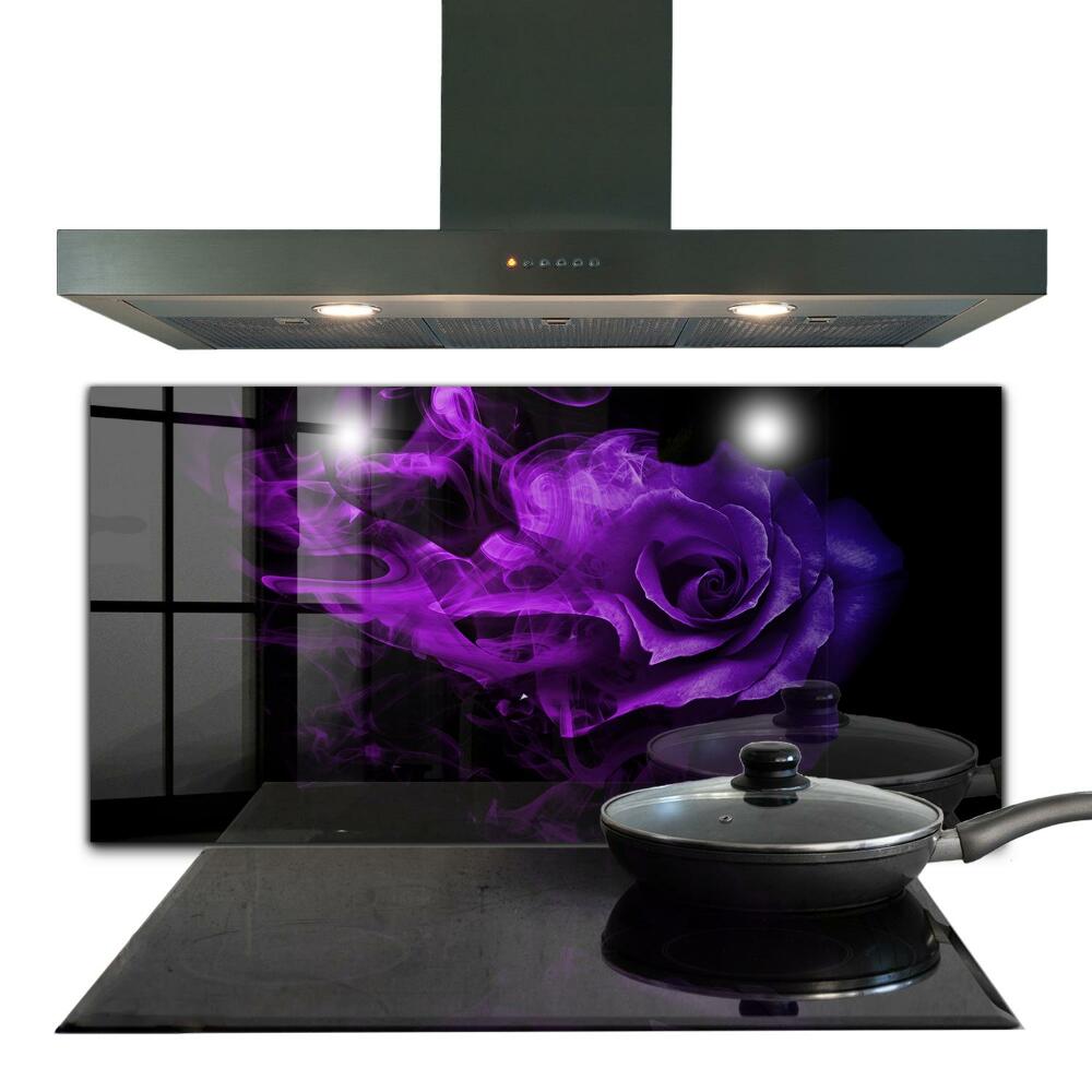 Pannello retrocucina Fumo astratto di rosa viola