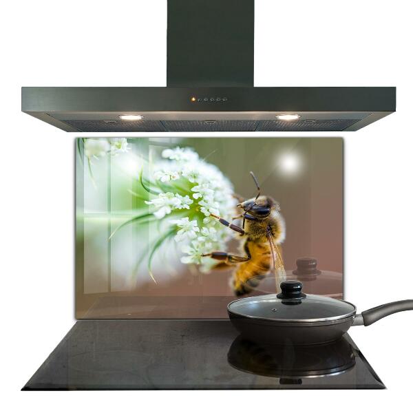 Pannello paraschizzi cucina Ape che raccoglie polline