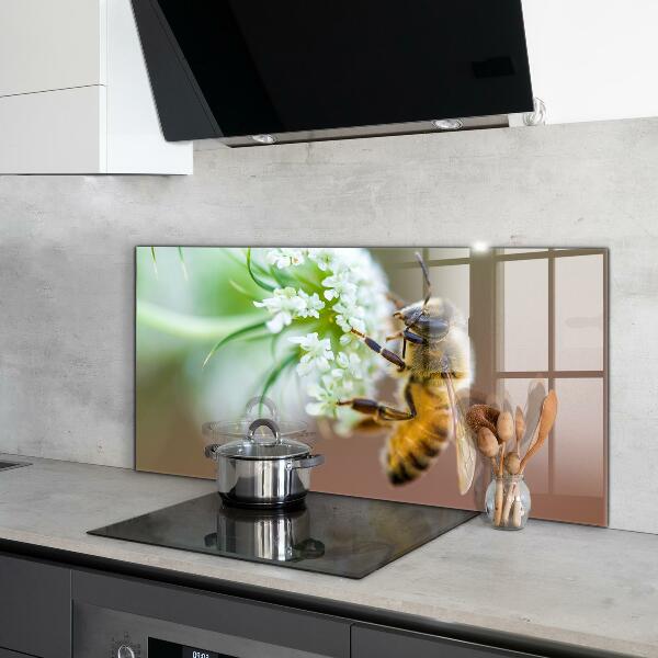Pannello paraschizzi cucina Ape che raccoglie polline