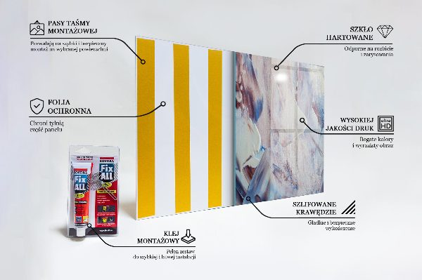 Pannello paraschizzi cucina Astrazione della vernice di struttura