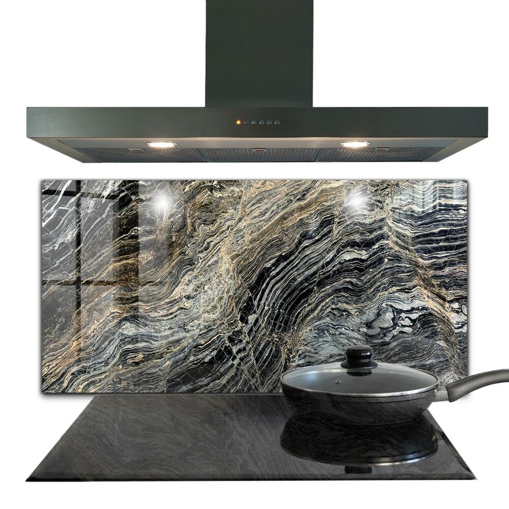 Pannello paraschizzi cucina Struttura del granito di marmo