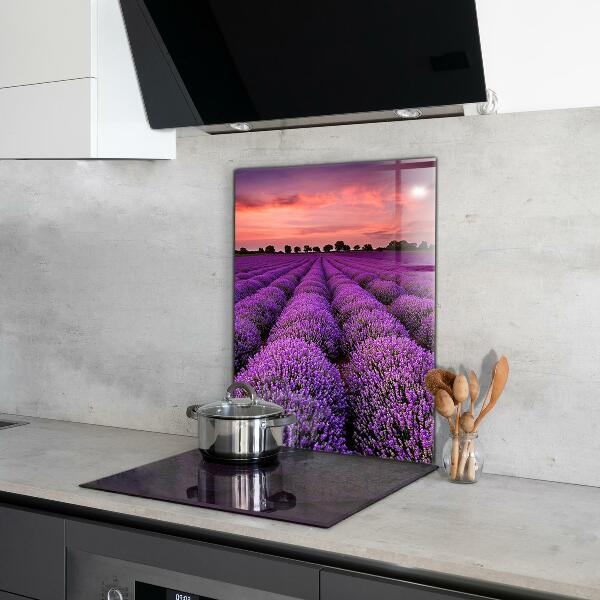Pannello retrocucina Paesaggio del campo di lavanda