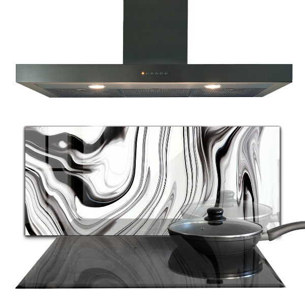 Pannello paraschizzi cucina Acquerello in bianco e nero