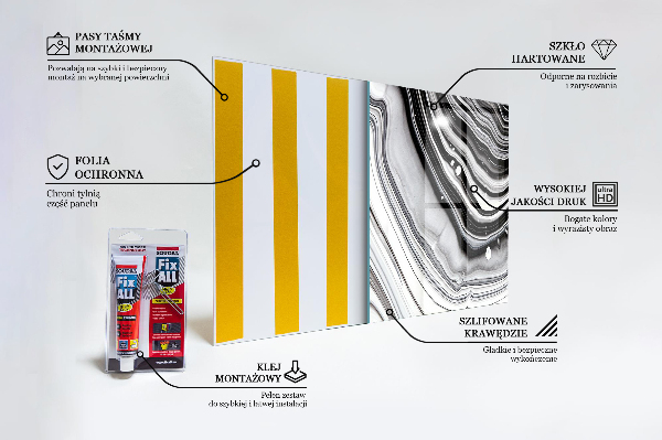 Pannello paraschizzi cucina Astrazione monocromatica