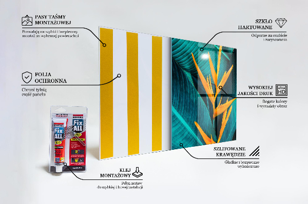 Pannello retrocucina Fiore esotico tropicale