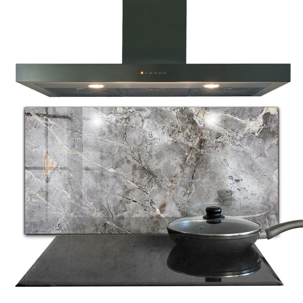 Pannello paraschizzi cucina Pietra di marmo granito grigio
