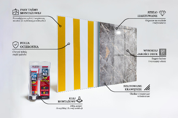 Pannello paraschizzi cucina Pietra di marmo granito grigio