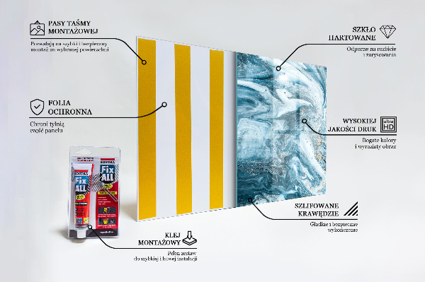 Pannello paraschizzi cucina Estratto di agata di marmo