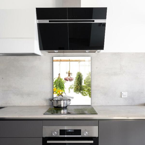 Pannello paraschizzi cucina Erbe secche medicina di erbe