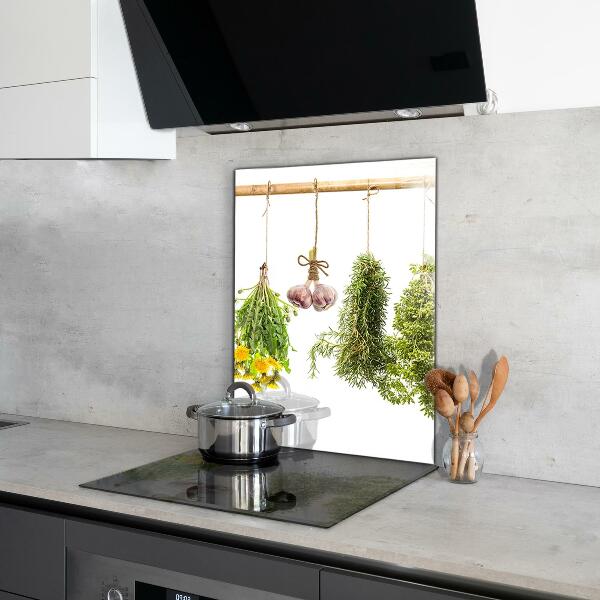 Pannello paraschizzi cucina Erbe secche medicina di erbe