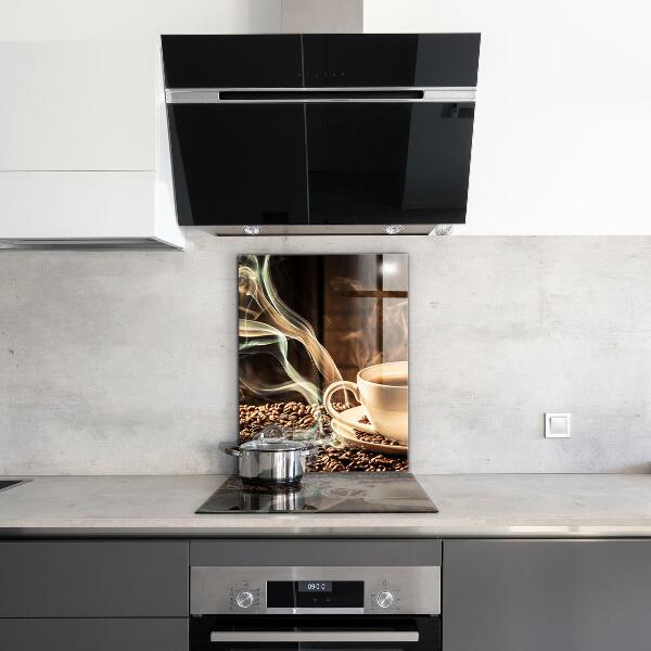 Pannello paraschizzi cucina Una tazza con caffè aromatico