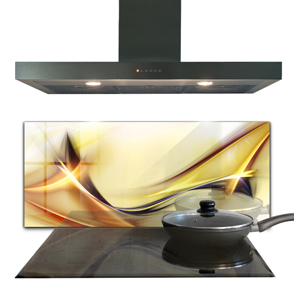 Pannello paraschizzi cucina Astrazione delle onde energetiche