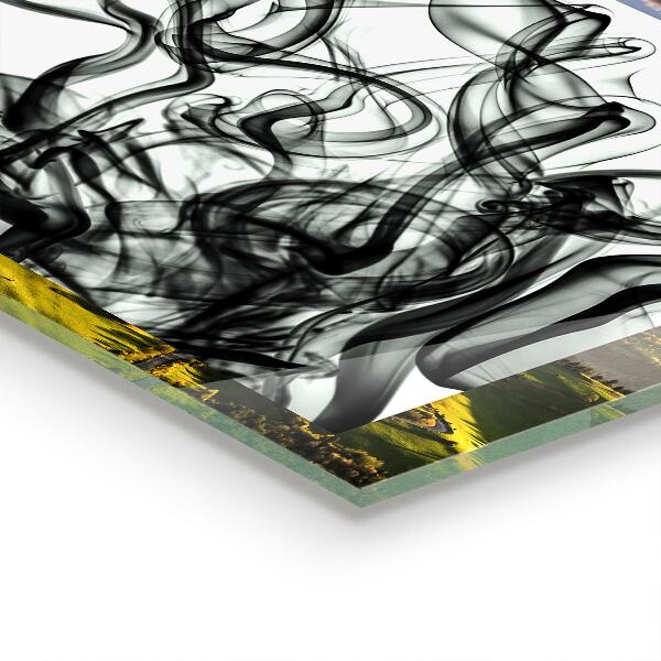 Pannello paraschizzi cucina Nastri di astrazione del fumo