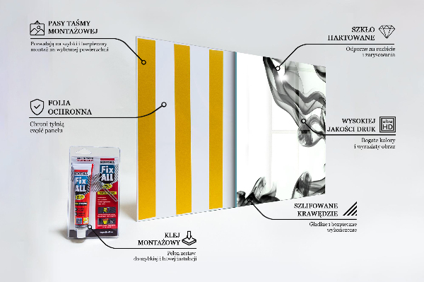 Pannello paraschizzi cucina Nastri di astrazione del fumo