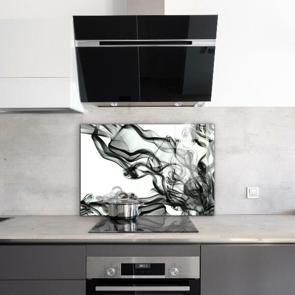 Pannello paraschizzi cucina Nastri di astrazione del fumo