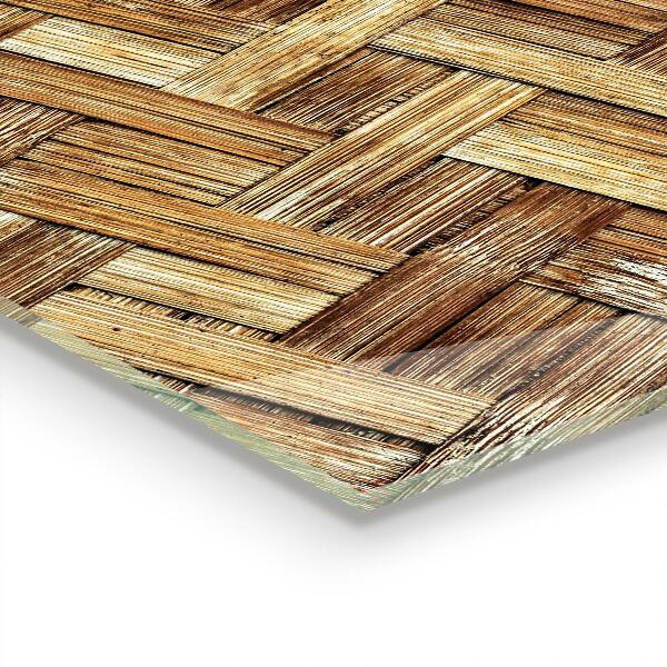 Pannello paraschizzi cucina Rattan di bambù intrecciato asia