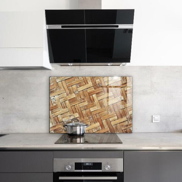 Pannello paraschizzi cucina Rattan di bambù intrecciato asia