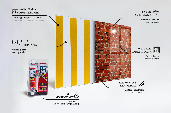 Pannello paraschizzi cucina Muro di mattoni naturali