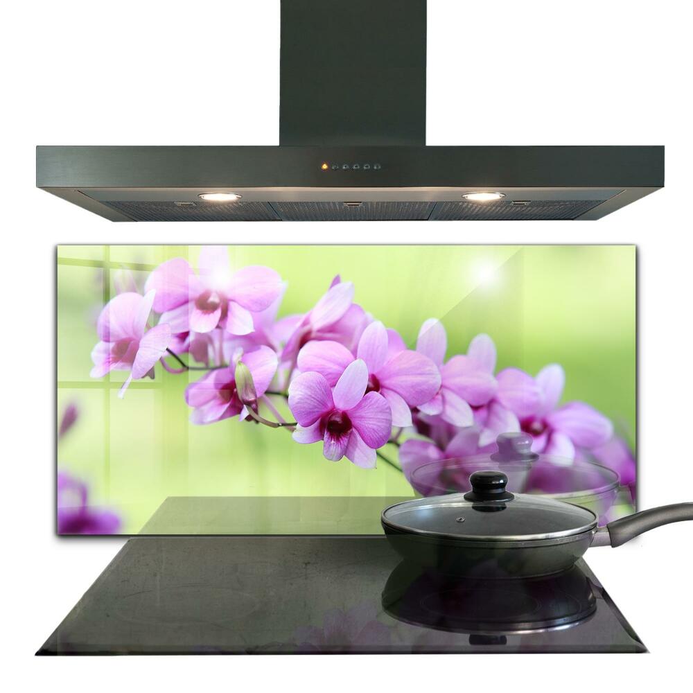 Pannello paraschizzi cucina Orchidea viola