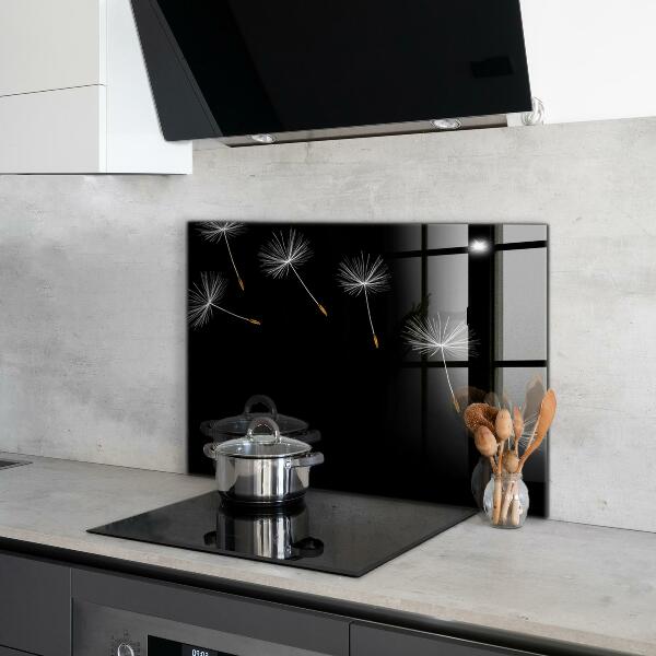 Pannello paraschizzi cucina Denti di leone nel vento