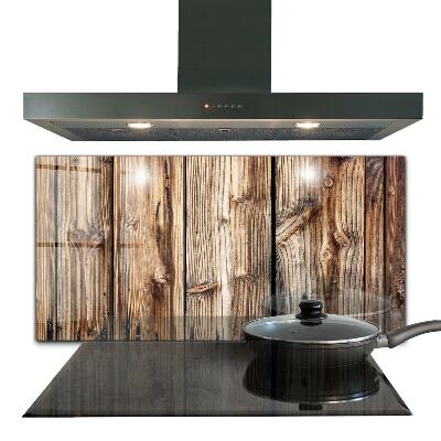 Pannello paraschizzi cucina Vecchio legno di quercia